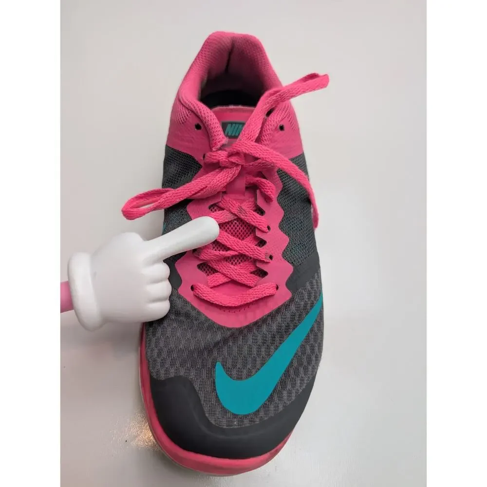 Nike Womens FS Lite Run 3 Black Pink Running Shoes 807145-011 Size 7 Athletic